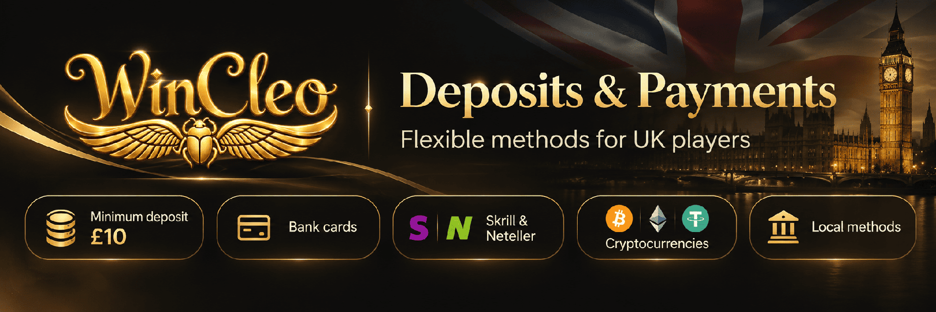 WinCleo Casino Welcome Bonus