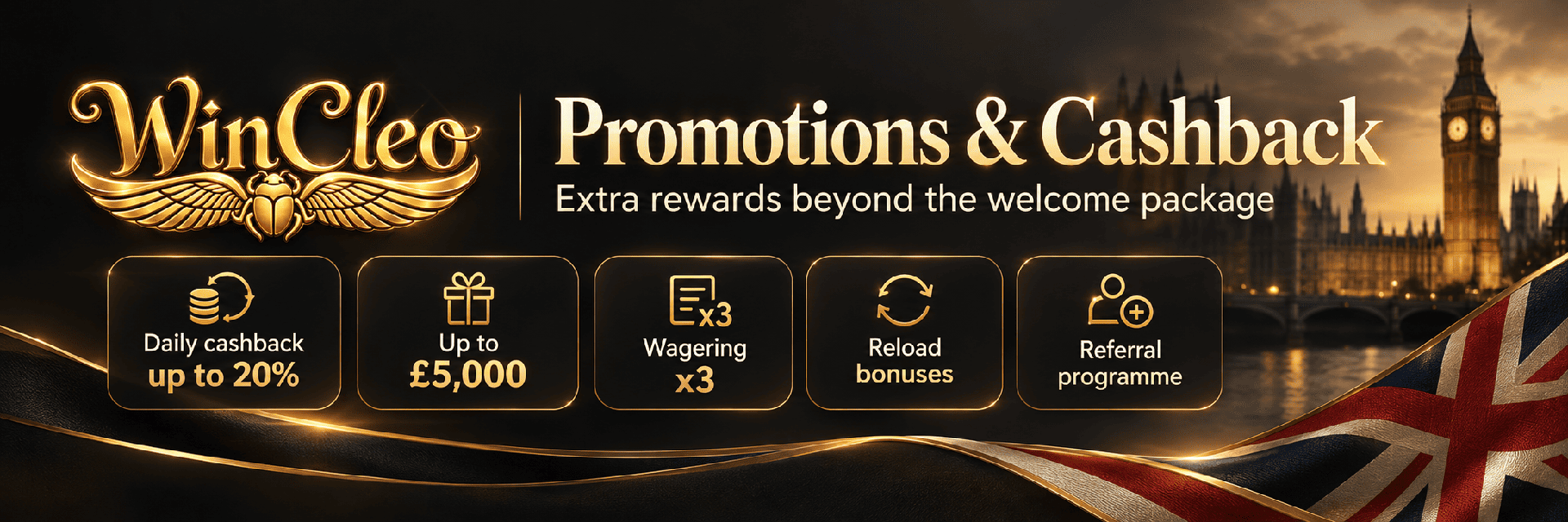 WinCleo Casino cashback